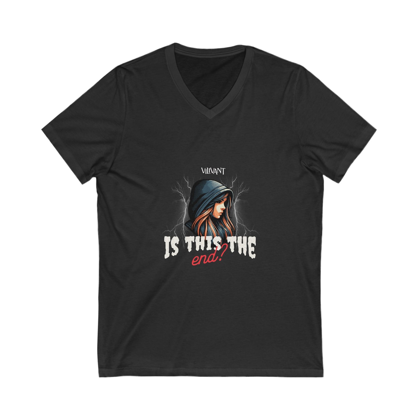 V-neck 'Is This The End' T-shirt